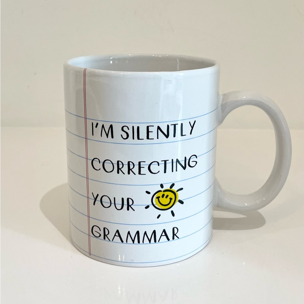 HOME Essentials Grammar Teacher Coffee Mug - NEW